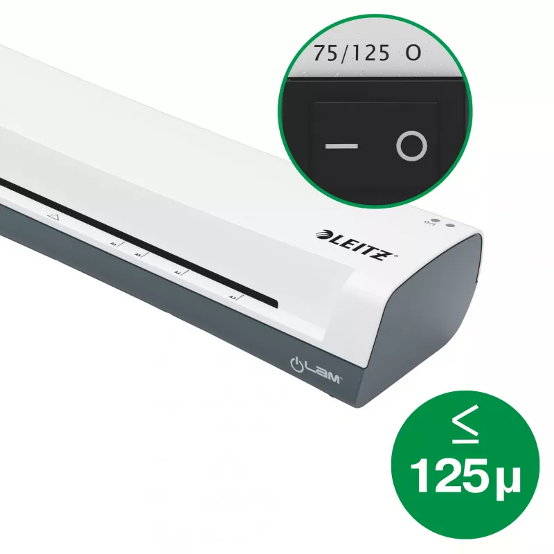 Leitz iLAM Home 4-in-1 A4 sada laminovačky, 24 cm, teplá laminovačka, 300 mm/min, 0,4 mm, A4, 100 µm