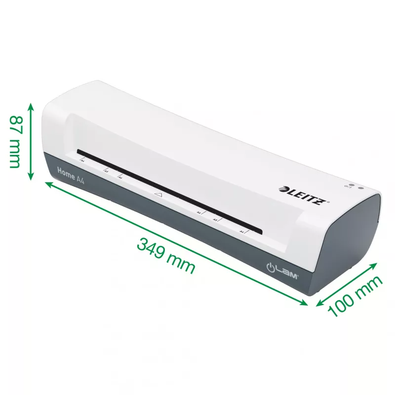 Leitz iLAM Home 4-in-1 A4 sada laminovačky, 24 cm, teplá laminovačka, 300 mm/min, 0,4 mm, A4, 100 µm