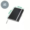 Leitz Style zápisník A5 čistý s tvrdým obalom, monochromatický, čierna, A5, 80 listov, 100 g/m², tvrdý obal