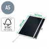 Leitz Style zápisník A5 čistý s mäkkým obalom, monochromatický, čierna, A5, 80 listov, 100 g/m², mäkký obal