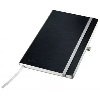 Leitz Style zápisník A5 štvorcový s mäkkou väzbou, monochromatický, čierny, A5, 80 listov, 100 g/m², štvorcový papier
