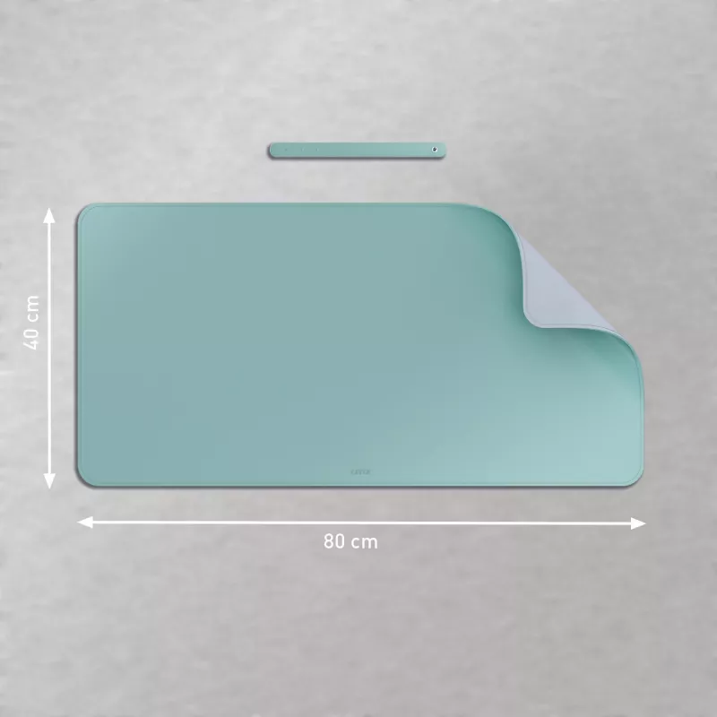 Leitz Large podložka na stôl, mätová farba, polyvinylchlorid (PVC), 400 mm, 800 mm, 2 mm, 350 g