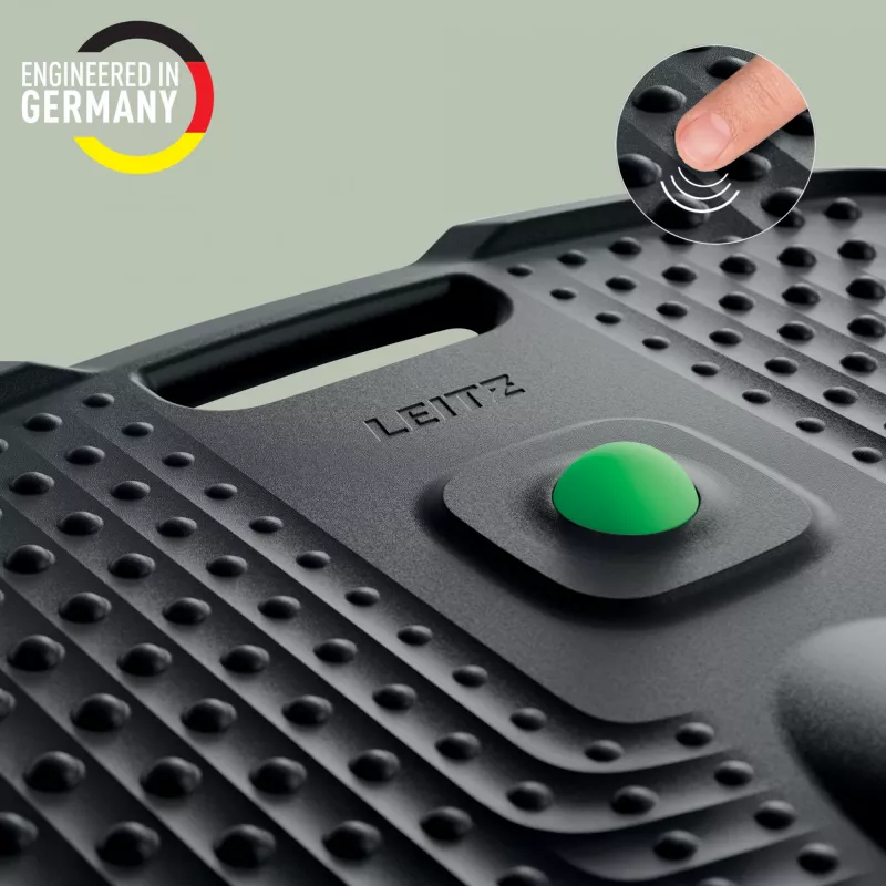 Leitz Ergo Active ergonomická protiúnavová podložka, obdĺžniková, čierna, polyuretán, Bubble, Čína, 605 x 681 mm