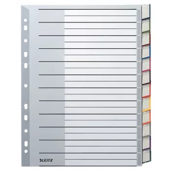 Leitz 12740000 prázdny register kartón sivý, biely