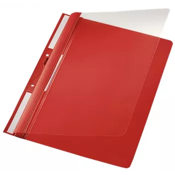Leitz 41900025 správa PVC červená, transparentná