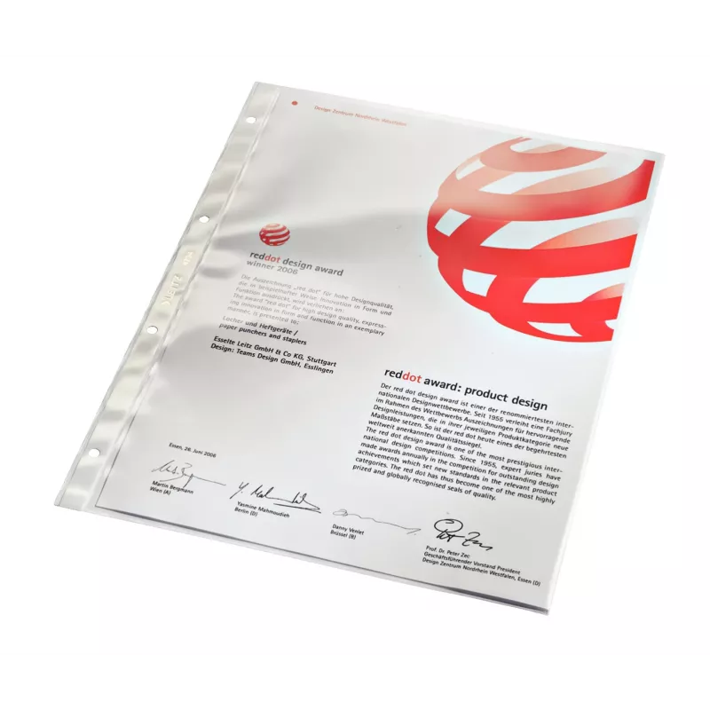 Leitz priehľadná fólia 80my A4, A4, transparentná, polyvinylchlorid (PVC), 230 mm, 305 mm, 10 g