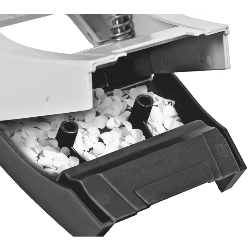 Leitz NeXXt dierovačka 5008, 2-dierkový 30 listov, 30 listov, čierna, sivá, kov, plast, 8 cm, 5,5 mm, A4