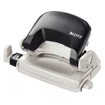 Leitz dierovačka 5058 NeXXt, 2-dierkový 10 listov, 10 listov, čierna, plast, 8 cm, 5,5 mm, 5,5 mm