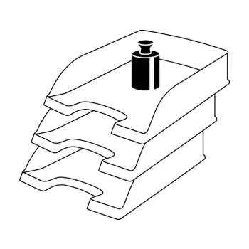 Leitz Plus podávač na listy, štandard, polystyrén, sivý, 255 mm, 357 mm, 70 mm, 280 g