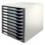 Leitz Form Set, 10 zásuviek, plast, sivý, 4,3 kg, 285 x 355 x 290 mm