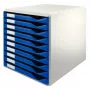 Leitz sada na formuláre, 10 zásuviek, plast, modrá, sivá, 285 mm, 355 mm, 290 mm
