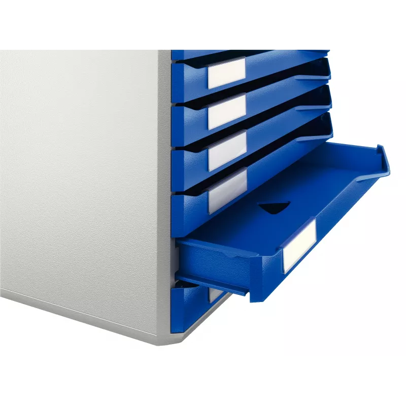 Leitz sada na formuláre, 10 zásuviek, plast, modrá, sivá, 285 mm, 355 mm, 290 mm