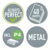 Leitz zošívačka 5522 NeXXt, 40 listov kov, 40 listov, čierna, P4, kov, plast, 80 g/m², 140 sponiek