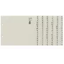 Leitz 13080085 tab index abecedný tab index papier sivá