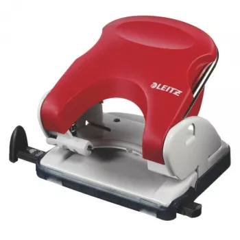 Leitz dierovač 5005 NeXXt, 2-dierový 25 listov, 25 listov, červená, plast, 8 cm, 5,5 mm, A5