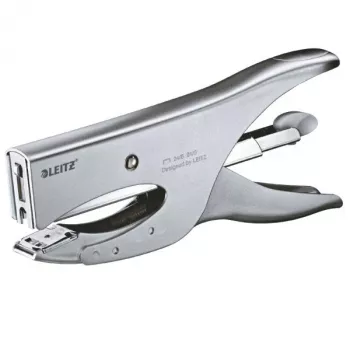 Leitz kliešte 5549, 40 listov plnené zozadu, 40 listov, strieborná, 24/8, 7 cm, zadná strana, 150 sponiek