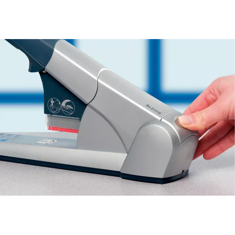 Leitz Heavy Duty zošívačka, 80 listov, strieborná, Leitz 5591, 5592, 5593, 5594, kov, plast, 4,3 cm, 1 kg