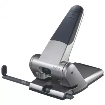 Leitz Heavy Duty dierovačka, 65 listov, strieborná, 8 cm, 5,5 mm, A5, 1 kg