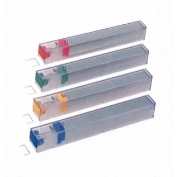 Leitz kazeta sponiek Power Performance K12 26/12 5x210, balenie sponiek, 1,2 cm, 210 sponiek, 26/12, červená, 80 listov