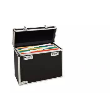 Leitz mobilná aktovka uzamykateľná A4, čierna, chróm, plast, kombinačný zámok, 15 l, 366 mm, 165 mm
