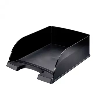 Leitz Briefablage Plus Jumbo, plast, čierna, A4, obálka, list, poznámka, papier, 242 x 330 x 95 mm, 255 x 357 x 103 mm