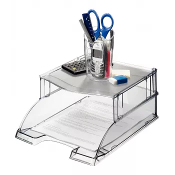 Leitz Briefablage Erhöhung Plus Universal, plast, sivá, transparentná, 254 mm, 265 mm, 70 mm, 200 g
