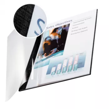 Leitz impressBIND obal Soft 3,5 mm, A4, čierna s transparentnou prednou stranou, 35 listov