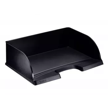 Leitz Briefablage Plus Landscape Jumbo, plast, čierna, obálka, list, poznámka, papier, 350 x 103 x 273 mm, 363 x 273 x 103 mm, 400 g