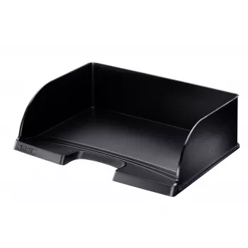 Leitz Briefablage Plus Landscape Jumbo, plast, čierna, obálka, list, poznámka, papier, 350 x 103 x 273 mm, 363 x 273 x 103 mm, 400 g