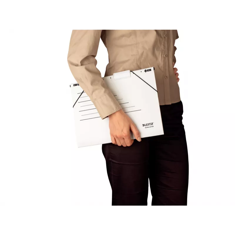 Leitz závesná mapa Alpha Active FSC®, A4, čierna, kartón, 225 g/m², FSC, DIN 821, 348 mm