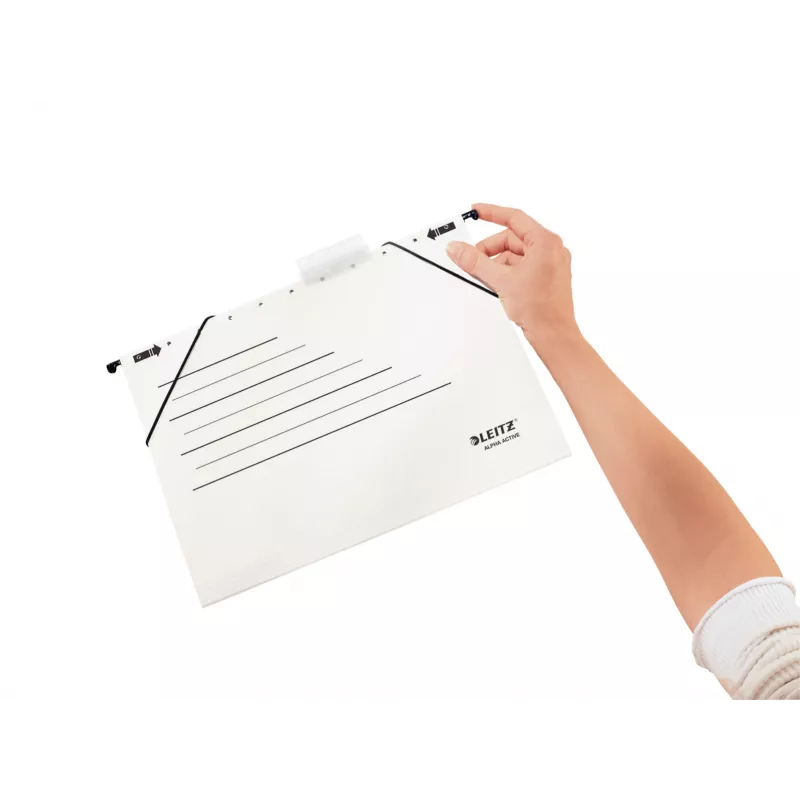 Leitz závesná mapa Alpha Active FSC®, A4, biela, kartón, 348 mm, 260 mm, 90 g