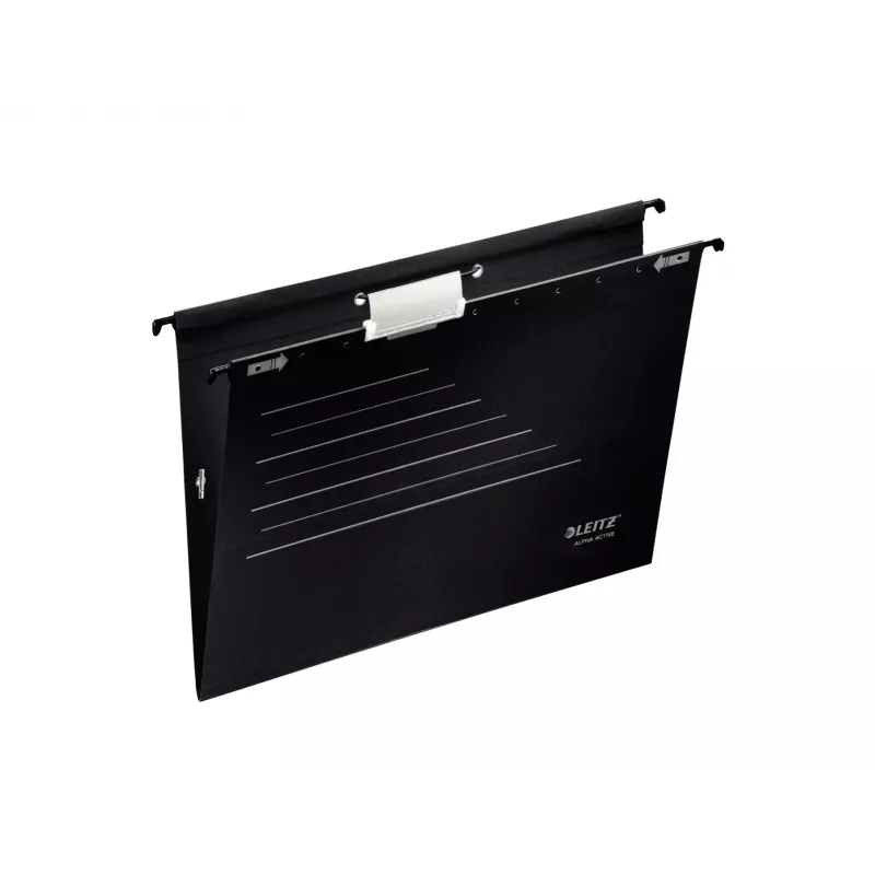 Leitz závesná registratúrna mapa Alpha Active FSC®, A4, čierna, kartón, 348 mm, 260 mm, 90 g