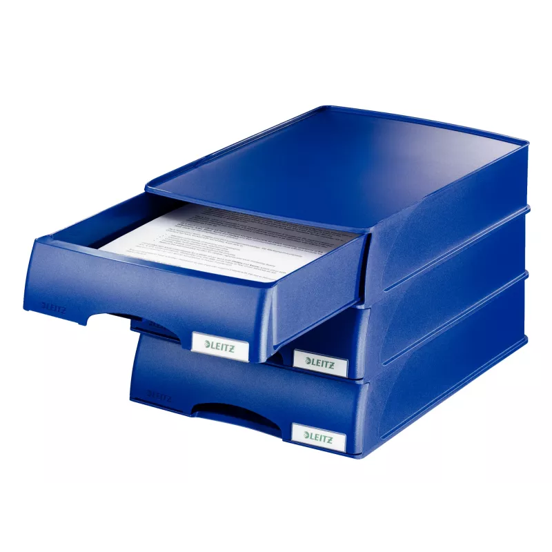 Leitz Letter tray Drawer unit Plus, plast, modrá, A4, 234 x 325 x 53 mm, 255 mm, 376 mm