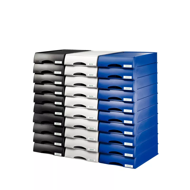 Leitz Briefablage Schubladeneinheit Plus, plast, sivá, A4, 234 x 325 x 53 mm, 255 mm, 376 mm