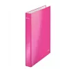 Leitz Ringbinder WOW laminovaný A4+ 2DR/25mm, A4, kartón, ružová, biela, 250 listov, 80 g/m²
