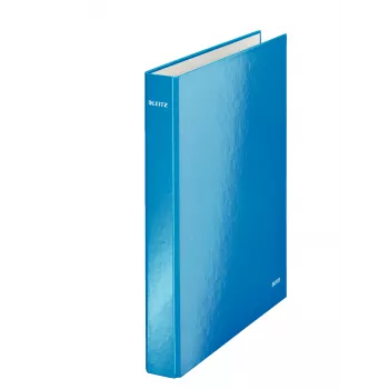Leitz Ringbinder WOW laminovaný A4+ 2DR/25mm, A4, kartón, modrá, biela, 250 listov, 80 g/m²