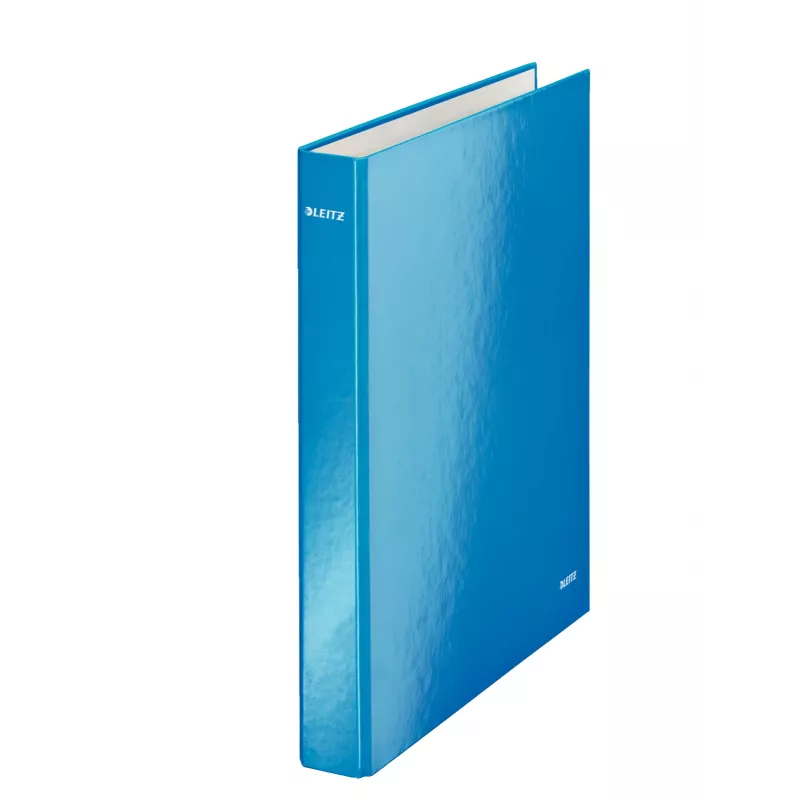 Leitz Ringbinder WOW laminovaný A4+ 2DR/25mm, A4, kartón, modrá, biela, 250 listov, 80 g/m²