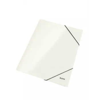Leitz mapa s 3 chlopňami WOW Card/POB A4, A4, polypropylén (PP), metalická, biela, 250 listov, 241 mm, 5 mm