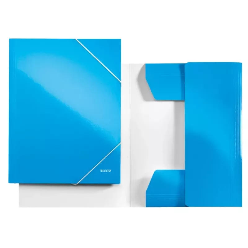 Leitz mapa s 3 chlopňami WOW Card/POB A4, A4, polypropylén (PP), modrá, 250 listov, 80 g/m², papier