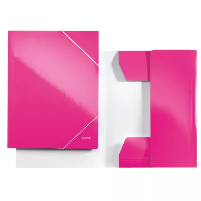 Leitz 3-Flap Folder WOW Card/POB A4, A4, polypropylén (PP), ružová, 250 listov, 80 g/m², papier