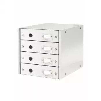 Leitz Click & Store WOW zásuvkový box (4 zásuvky), biela, kartón, 286 mm, 282 mm, 330 x 251 x 59 mm, 2,49 kg