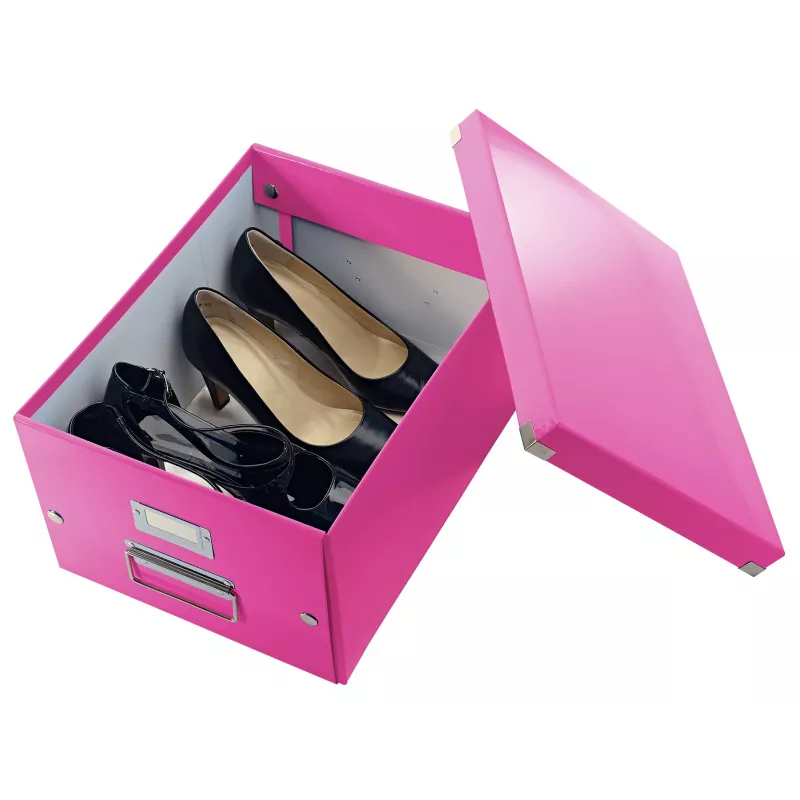Leitz Click & Store WOW stredný úložný box, ružová, kartón, 16,7 l, 281 mm, 200 mm, 265 x 335 x 188 mm
