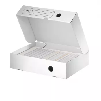 Leitz Infinity archivačný box FSC® horizontálny 80 mm, biely, A4, 190 g, 255 x 330 x 80 mm