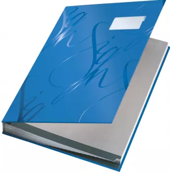 Leitz Design kniha na podpisy s 18 priehradkami A4, modrá, kartón, A4, 240 mm, 1020 mm, 340 mm