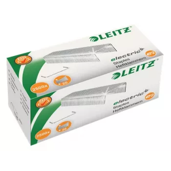 Leitz sponky 24/6 E2 elektro box 2500, balenie sponiek, 24/6, 6 mm, 2500 sponiek, E2, oceľ