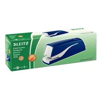 Leitz elektrická zošívačka 5532 NeXXt 10 listov, 10 listov, 200 sponiek, 1 cm, 1 cm, plast, modrá