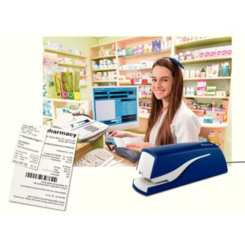 Leitz elektrická zošívačka 5532 NeXXt 10 listov, 10 listov, 200 sponiek, 1 cm, 1 cm, plast, modrá