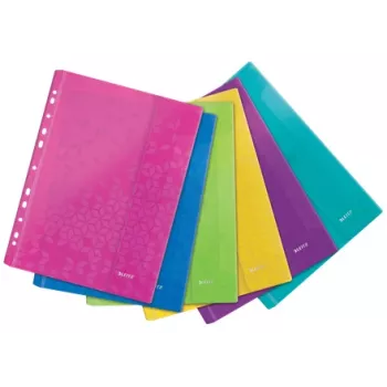 Leitz taška s chlopňou WOW A4 PP farebne sortiment, A4, farby sortiment, polypropylén (PP), 0,2 mm, 235 mm, 4 mm