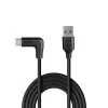Lindy 1m USB 3.2 Type-A na pravouhlý USB-C kábel, 10Gbps
