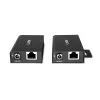 Lindy 100m 2 port USB 2.0 Cat. 6 extender, AV vysielač a prijímač, 100 m, káblové, čierna